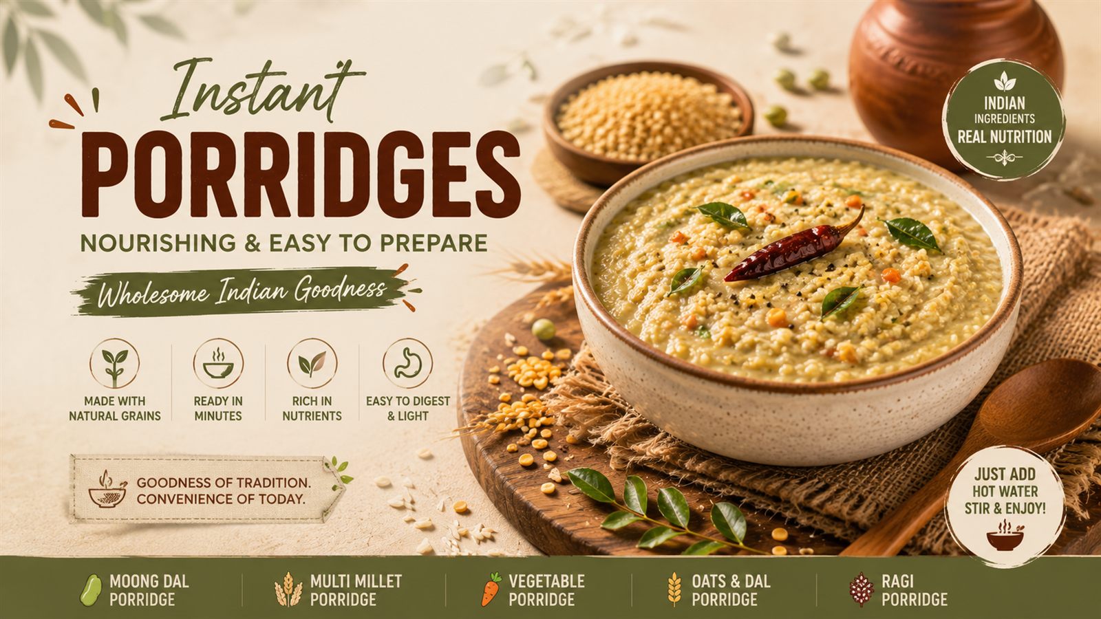 Instant porridge